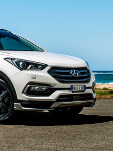 Preview wallpaper hyundai, santa fe, crossover