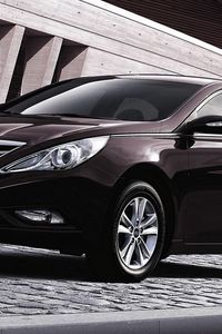 Preview wallpaper hyundai sonata, hyundai sonata hybrid vi, side view