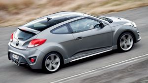 Preview wallpaper hyundai, veloster, turbo, side view, silver