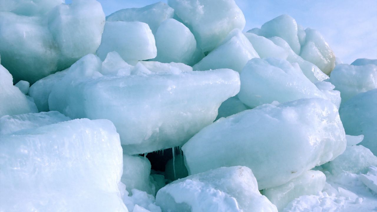 Wallpaper ice, blocks, north pole, cold