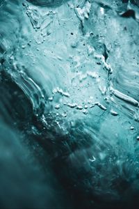 Preview wallpaper ice, bubbles, macro, blue