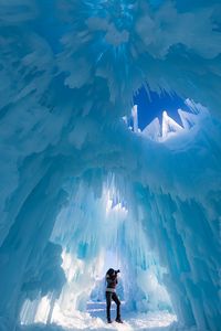 Preview wallpaper ice castle, photographer, ice, glacier