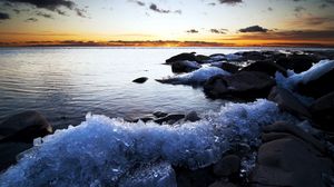 Preview wallpaper ice, coast, decline, sea, cold