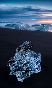 Preview wallpaper ice, coast, floe, horizon, sea