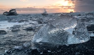 Preview wallpaper ice, coast, sea, nature