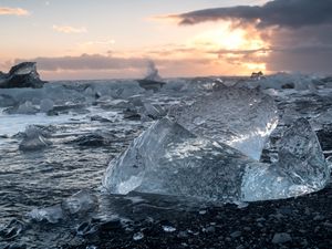 Preview wallpaper ice, coast, sea, nature