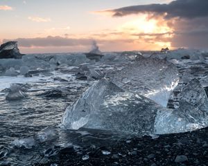 Preview wallpaper ice, coast, sea, nature