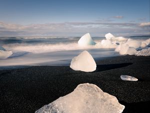 Preview wallpaper ice, coast, sea