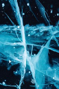 Preview wallpaper ice, cranny, blue, texture