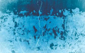Preview wallpaper ice, cranny, blue, aerial view, texture
