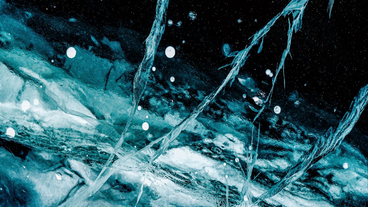 Wallpaper ice, cranny, surface, texture, blue