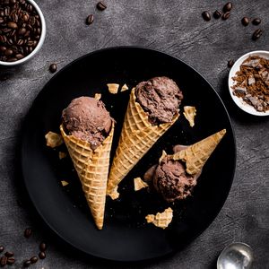 Preview wallpaper ice cream, coffee, grains, dessert