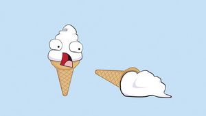 Preview wallpaper ice cream, sweet, crust