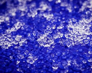 Preview wallpaper ice, drops, transparent, blue, relief