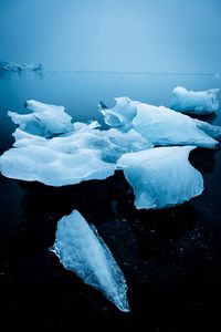 Preview wallpaper ice, floes, frozen, horizon