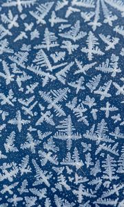 Preview wallpaper ice, frost, macro, surface, blue