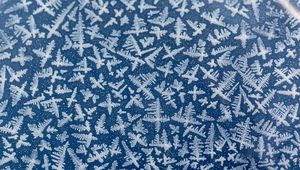 Preview wallpaper ice, frost, macro, surface, blue