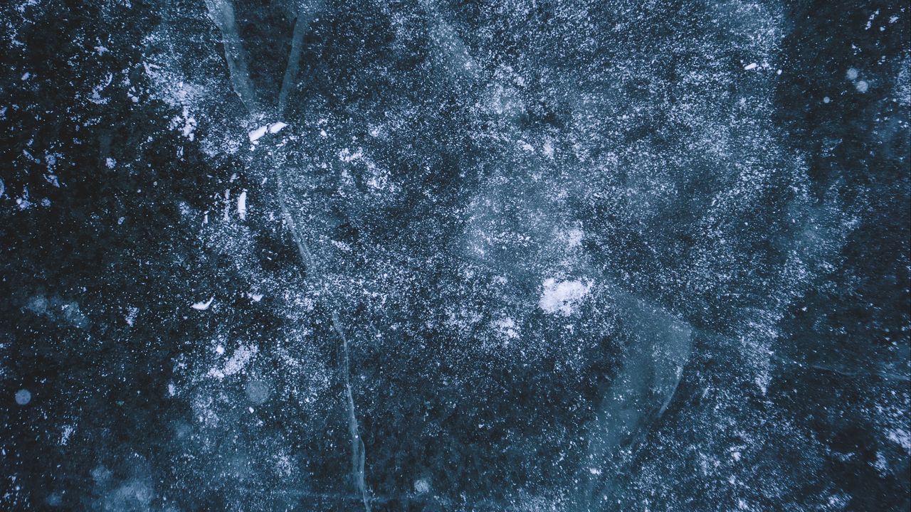 Wallpaper ice, frozen, cranny, snow
