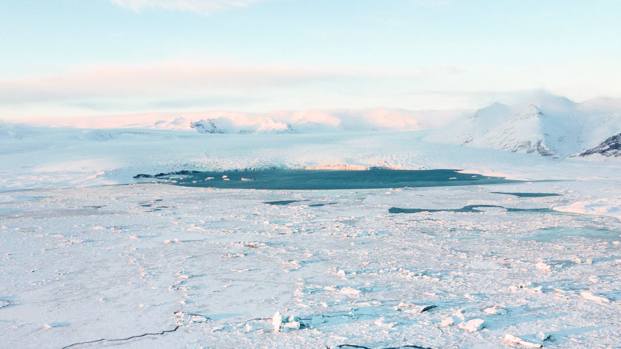 Wallpaper ice, frozen, glacier, north, landscape