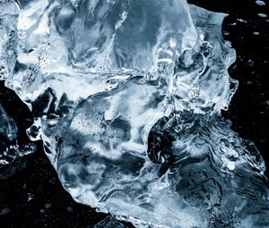 Preview wallpaper ice, frozen, macro, dark
