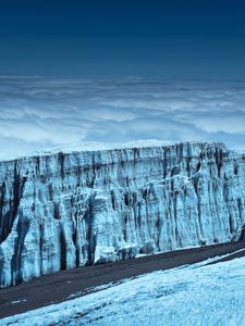 Preview wallpaper ice, frozen, snow, clouds