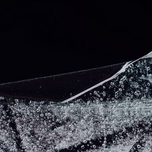 Preview wallpaper ice, frozen, transparent, black