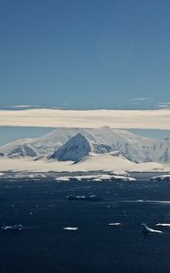 Preview wallpaper ice, glacier, snow, sea, antarctica