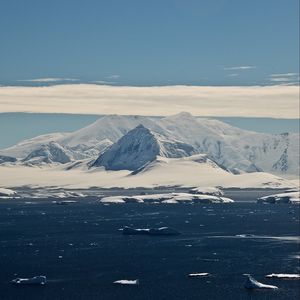Preview wallpaper ice, glacier, snow, sea, antarctica