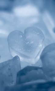 Preview wallpaper ice, heart, form, snow