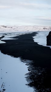 Preview wallpaper ice, hills, snow, winter, nature, landscape