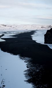 Preview wallpaper ice, hills, snow, winter, nature, landscape