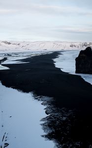 Preview wallpaper ice, hills, snow, winter, nature, landscape