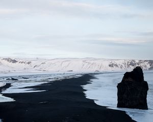 Preview wallpaper ice, hills, snow, winter, nature, landscape