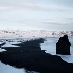 Preview wallpaper ice, hills, snow, winter, nature, landscape