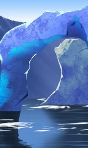 Preview wallpaper ice, ice floes, art