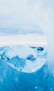 Preview wallpaper ice, ice floes, macro surface