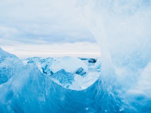 Preview wallpaper ice, ice floes, macro surface