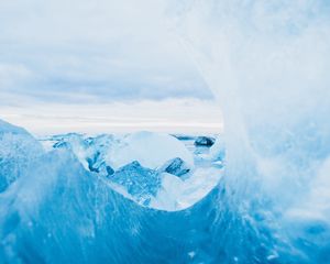 Preview wallpaper ice, ice floes, macro surface