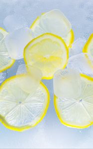 Preview wallpaper ice, lemons, citrus