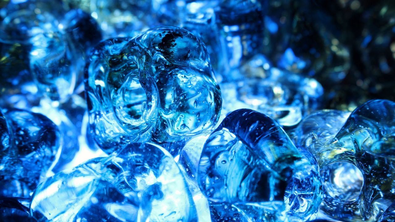 Wallpaper ice, macro, blue, background