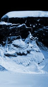 Preview wallpaper ice, relief, macro, blue