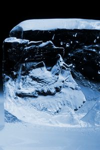 Preview wallpaper ice, relief, macro, blue