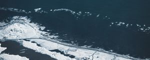 Preview wallpaper ice, sea, frozen, snow, ice floes