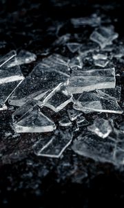 Preview wallpaper ice, shards, macro, transparent