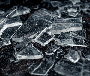 Preview wallpaper ice, shards, macro, transparent