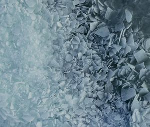 Preview wallpaper ice, shards, water, aerial view