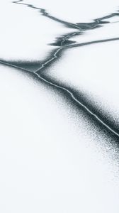 Preview wallpaper ice, snow, cranny, minimalism