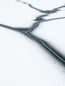 Preview wallpaper ice, snow, cranny, minimalism