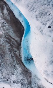 Preview wallpaper ice, snow, surface, relief