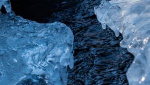 Preview wallpaper ice, water, current